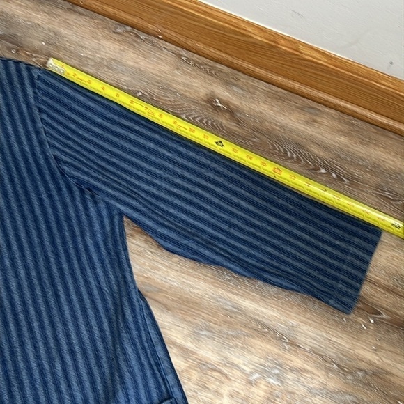 VTG Raphael Lorenzo Womens Blazer Boxy Jacket Denim Pinstriped Size 3X 90s Y2K - Picture 11 of 15